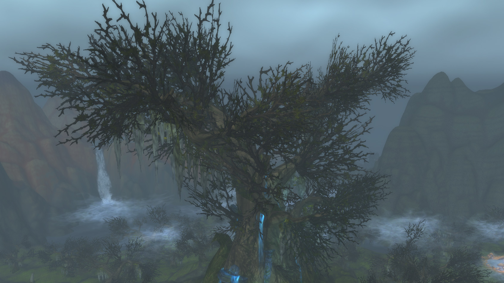 A screenshot of the Blasted Lands from World of Warcraft.