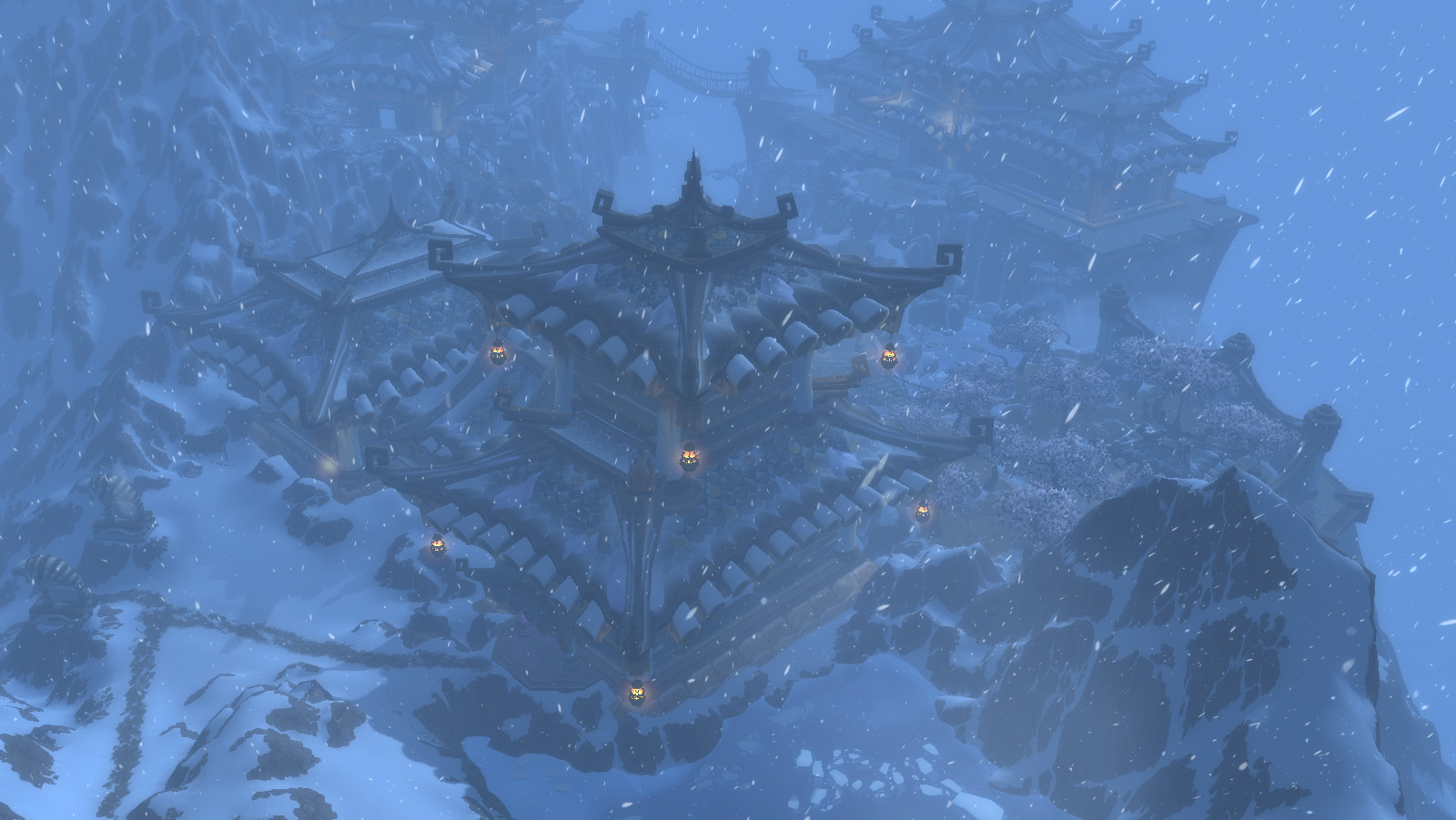 A screenshot of Kun-Lai Summit from World of Warcraft.